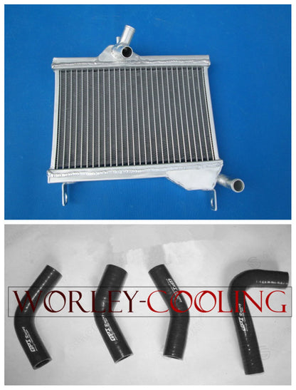Aluminum Radiator + Hose for Yamaha RZ350 RD350 RD250 (1984-1985)