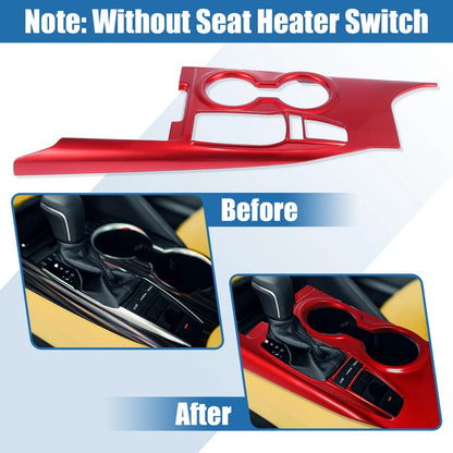 Red Gear Shift Frame Console Panel Trim Cover for Toyota Camry (2018-2023)
