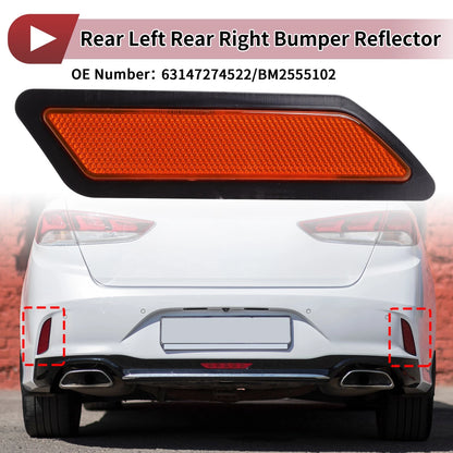 1 x Passenger Side Bumper Reflector for BMW 320i (2013-2015)