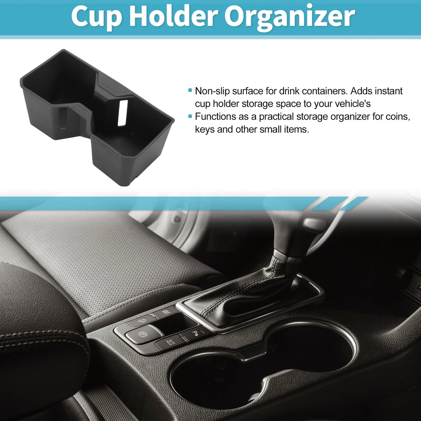 Center Console Cup Holder Organizer for Toyota 4Runner (2025–2026)
