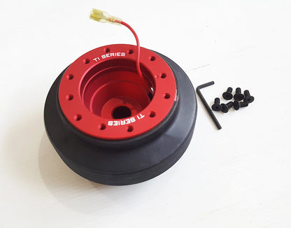 Red Aluminium Boss Kit Steering Adapter for Toyota Corolla, Corona, Hilux (88-05)