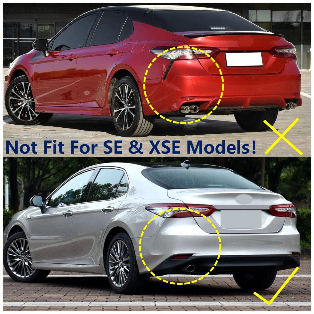 Fender Mud Flaps Splash Guards for 2018-2023 Toyota Camry LE XLE (2018-2023)