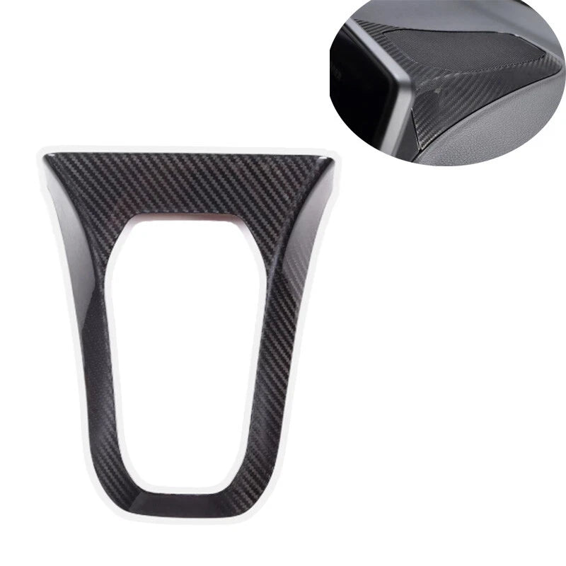 Carbon Fiber Center Dashboard Speaker Panel Cover Trim for Toyota Supra A90 A91