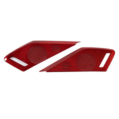 Carbon Fiber Inner Door Speaker Panel Cover for Chevrolet Corvette C8 (2020-2023)