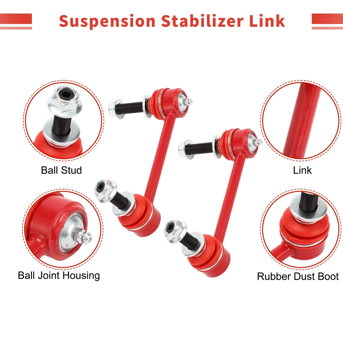 Front Sway Bar Links for Toyota Tacoma 2WD 4WD (2005-2017)