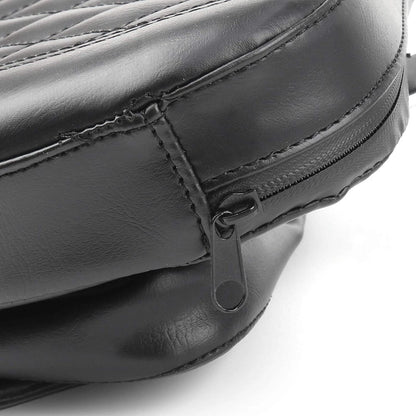 Driver Backrest Pad for 2007-2017 Harley FLSTF Heritage Softail, Black