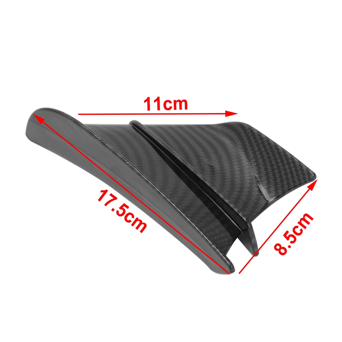 Winglet Wind Fin Aerodynamic Kit Spoiler Trim Cover for Motorcycle