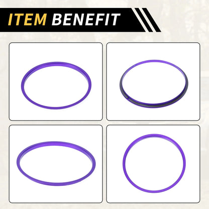 Purple AC Vent Dashboard Decoration Rings for Toyota Tacoma (2016-2021) 4 Pcs