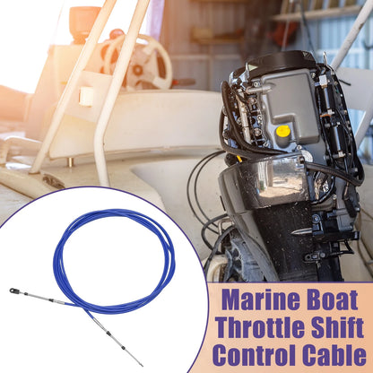 Throttle Control Cable 2 Pcs 700cm 24FT 33C/3300 Blue Marine Boat for Yamaha