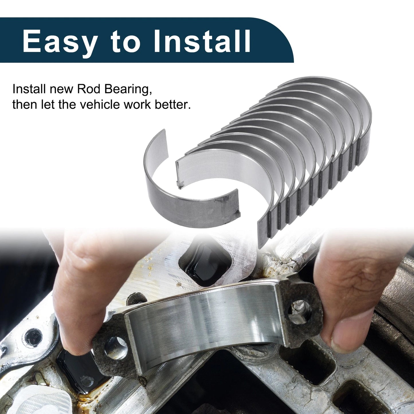 1 Connecting Rod Bearing Set for Toyota Land