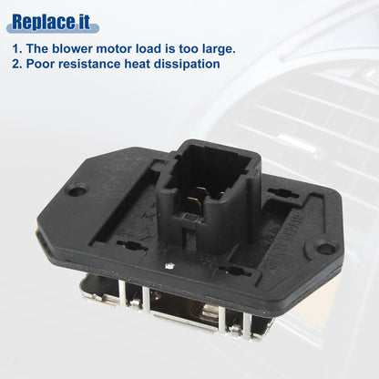 HVAC Blower Motor Resistor for Toyota Celica (2000-2005) Black Silver Tone