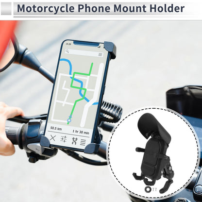 Nylon Motorcycle Phone Mount Holder for Rearview Mirror Mount 4.7-7.2 Phones