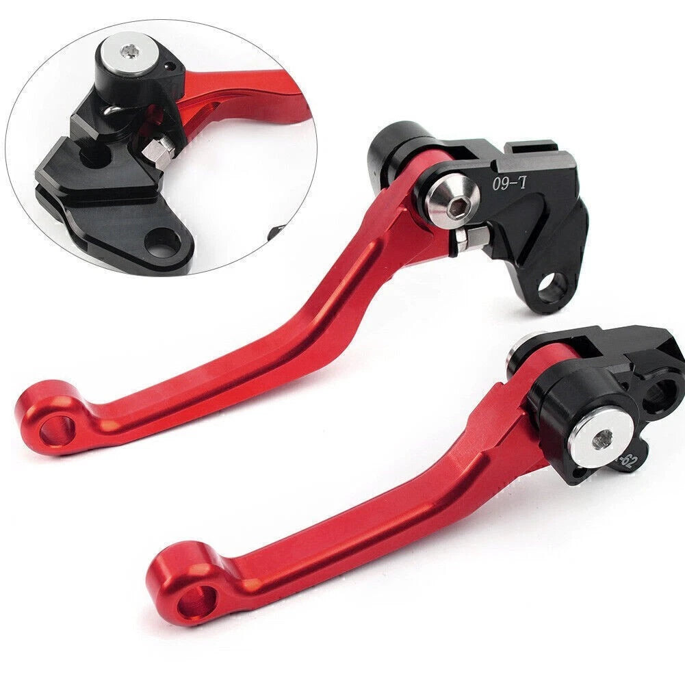 RED Pivot Brake Clutch Levers for SUZUKI RM125 RM250 RM85 (2001-2023)