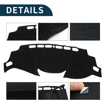 Dashboard Cover Mat for Nissan X-Trail T32 (2013-2024) - Black 1 Set