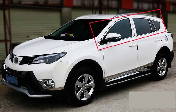 Sill Window Pillars Molding Cover Trim for 2016-2018 Toyota RAV4 (2016-2018)