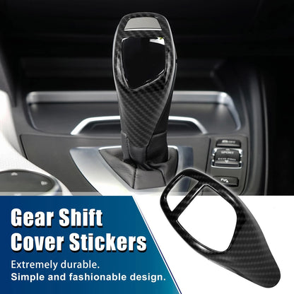 Carbon Fiber Gear Shift Knob Panel Cover for BMW X5 X6 (2007-2013)