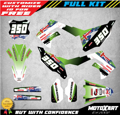 Custom Decal Kit for Kawasaki KXF 450 (2019-2020) - Aussie Pride Style Stickers