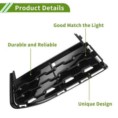 Front Left Fog Light Grill for BMW 7 Series (2015-2020) - 1 x Black Lens