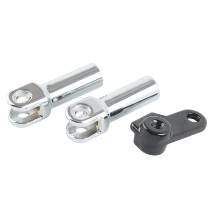 Chrome Passenger Foot Pegs Mount Clevis Kit for Harley Softail Slim (2012-2017)