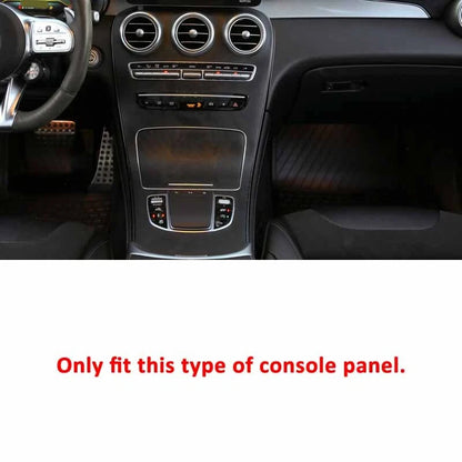 Replace Carbon Fiber Center Console Panel Parts for Benz W205 C300 2019-2020