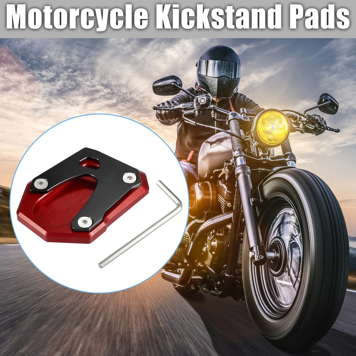 Kickstand Pad / 1 Set / Aluminum Alloy for Honda Monkey 125 (2018–2023)