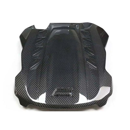 Real Gloss Carbon Fiber Inner Engine Cover Replace For BMW X5M/X6M F95 F96