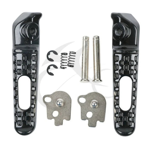 Black Rear Passenger Foot Pegs Set for Honda CBR1000RR (2004-2007)