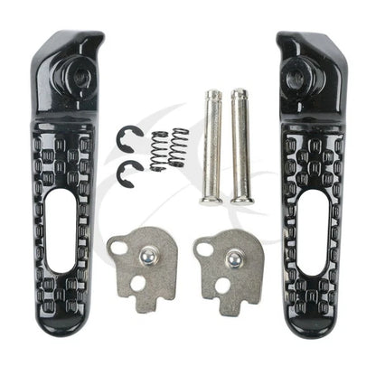 Black Rear Passenger Foot Pegs Set for Honda CBR1000RR (2004-2007)