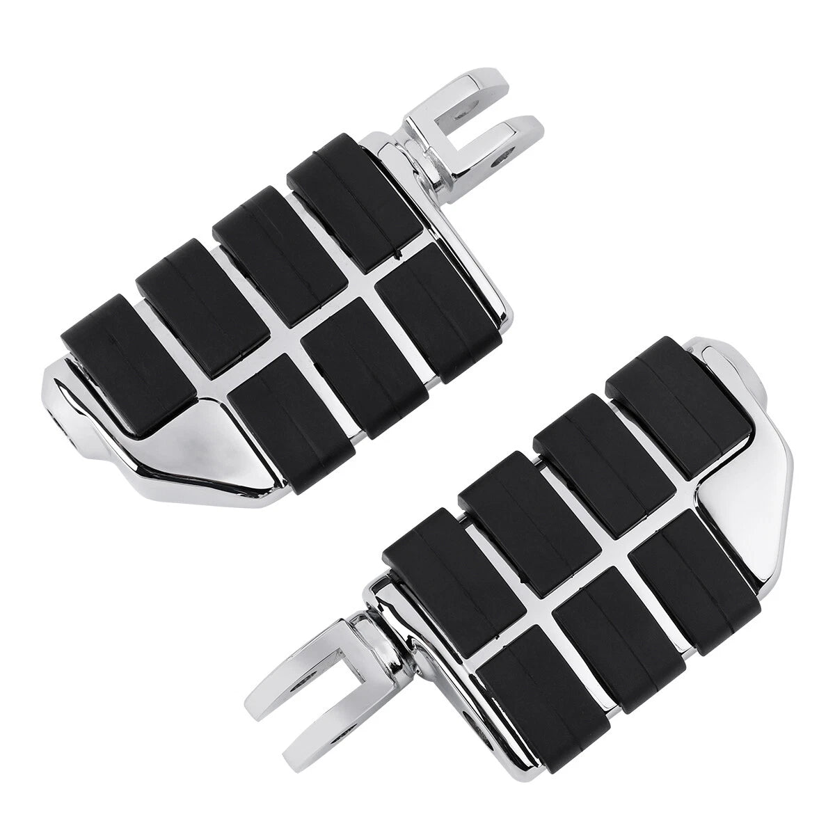 2x Footpegs Footrests Chrome Driver for Harley Softail Street Bob (2018-2025)
