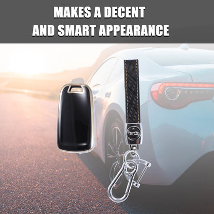 TPU Smart Key Fob Cover Kit for Chevrolet Equinox Camaro Cruze Gold Tone Black