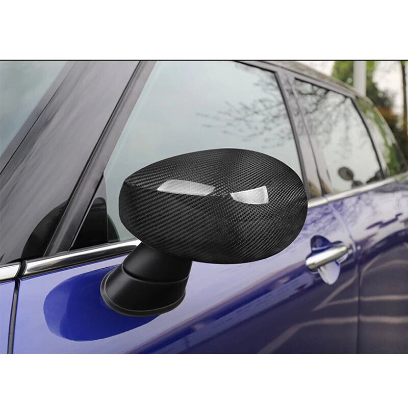 Real Carbon Fiber Side Wing Mirror Cover Caps For Mini Cooper S F57 2020+