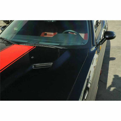 Carbon Fiber Style Hood Scoop Air Vent Cover for Dodge Challenger (2009-2014)