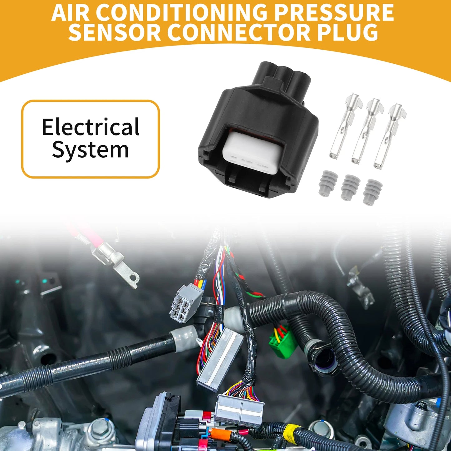 3 Pin Air Conditioning Pressure Sensor Connector for Subaru Forester (2003-2018)