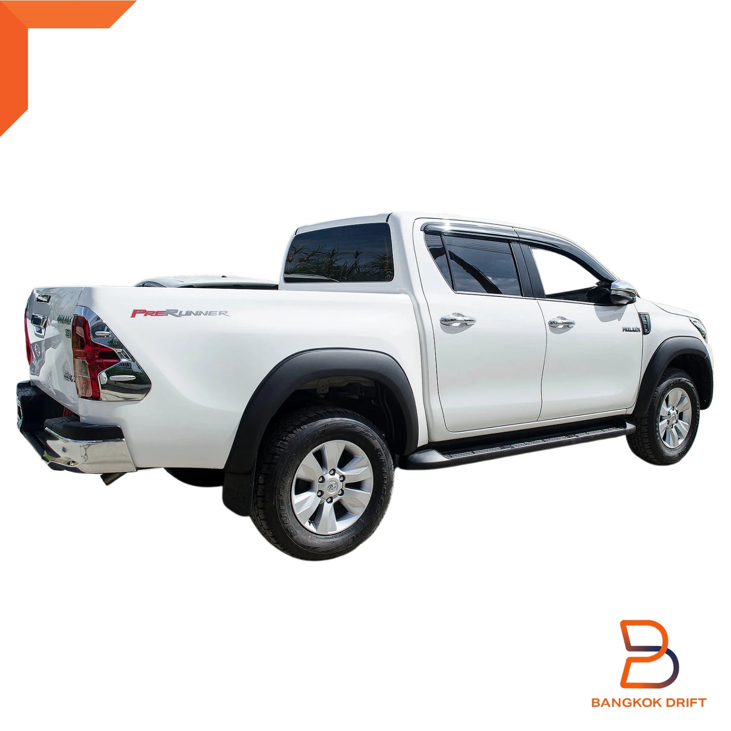 6" Matte Black Fender Flares for Toyota Hilux Ute Revo SR5 (2015-2018)
