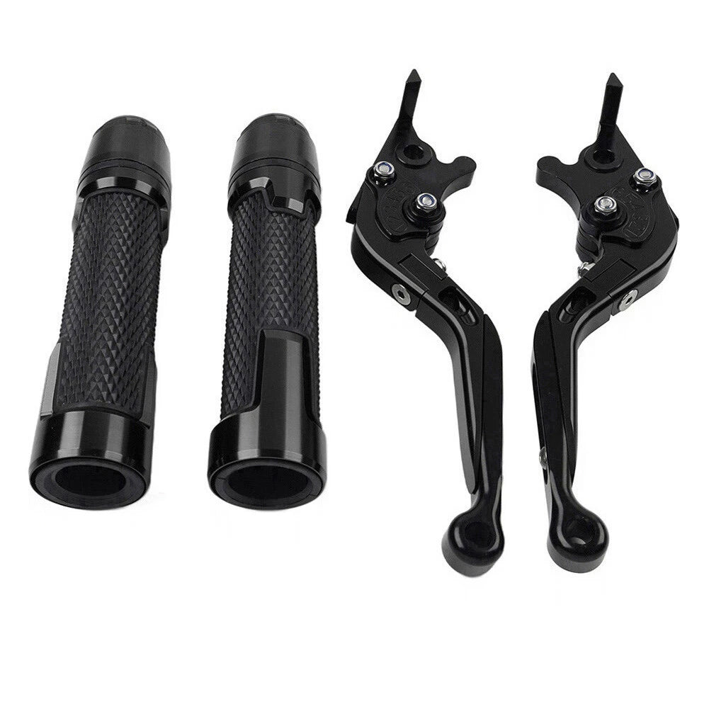 Black Brake Clutch Lever Handlebar Grip Set for Yamaha XMAX 125 250 300 400