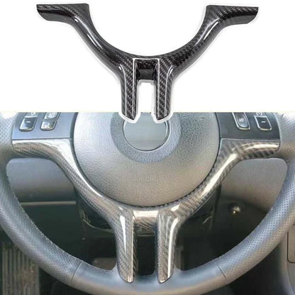 Carbon Fiber Steering Wheel Lower Panel Cover Trim for BMW X5 E53 530i E39 E46