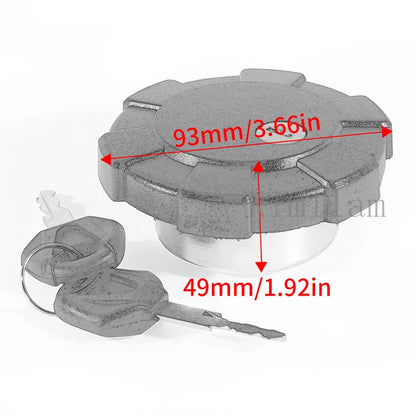 Fuel Gas Tank Cap Cover Keys for Yamaha XTZ660, XTZ750 Super Tenere (91-96)
