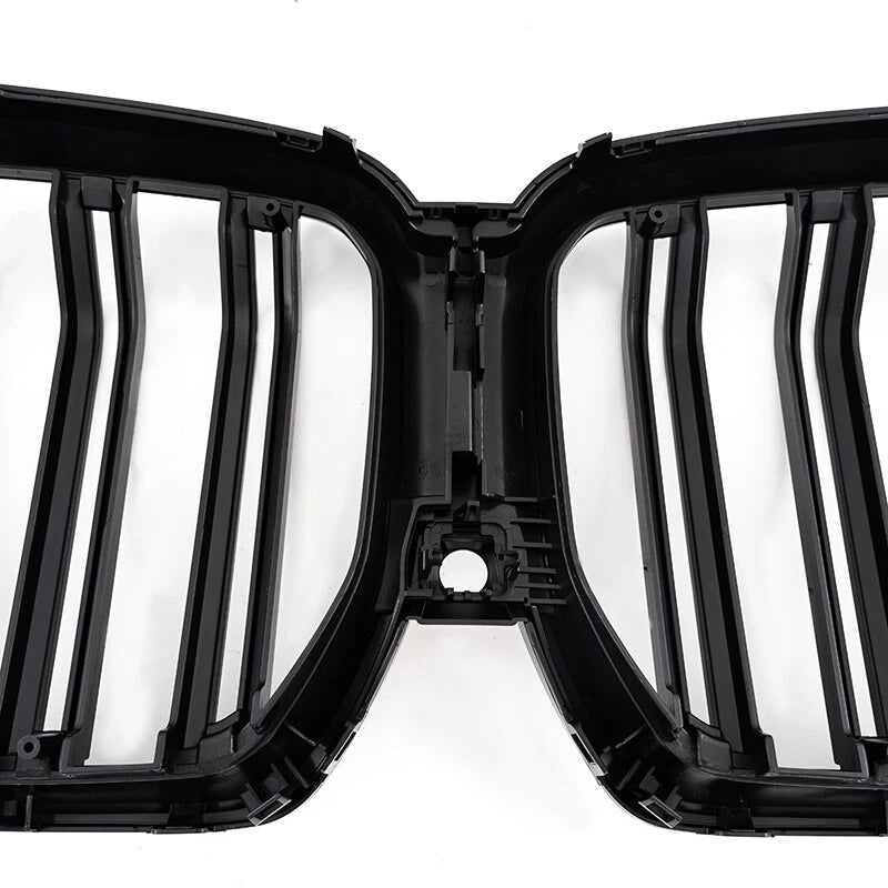 Gloss Black Dual Slat Front Kidney Grille for BMW X6 G06 X6M F96 (2020-2023)