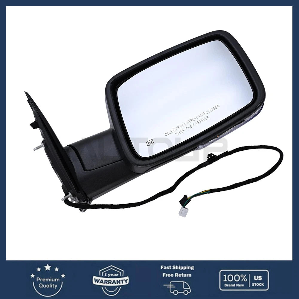 Passenger Side Mirror Power Fold+LED Signal Light for Ram 1500 (2013–2019)