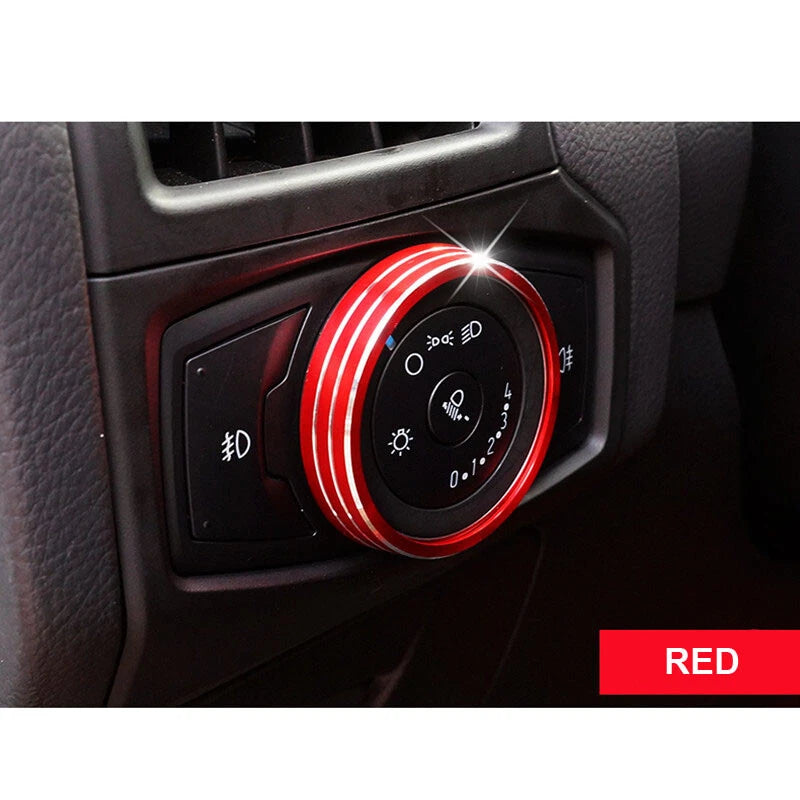 1X Car Headlight Adjust Knob Switch Ring Cover Trim Fit for Ford F-150