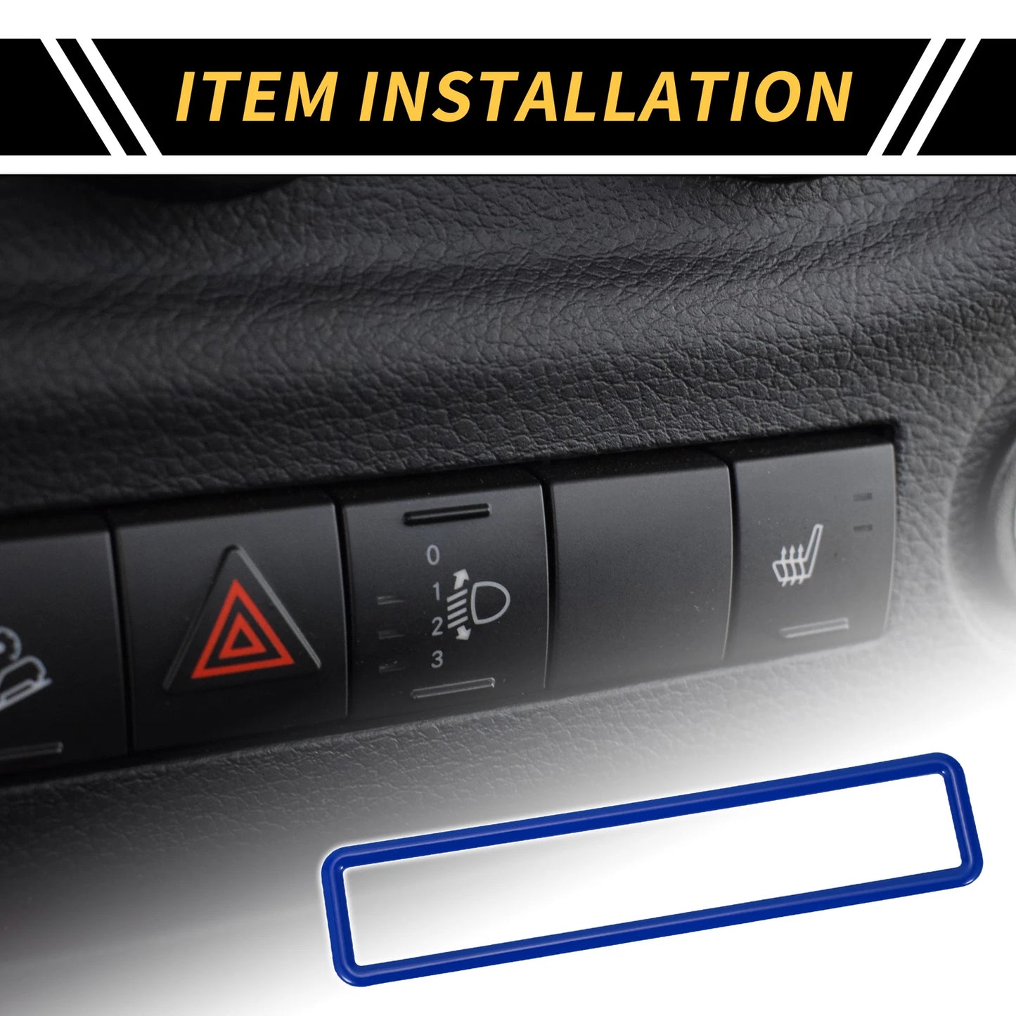 Emergency Light Switch Panel Trim for Jeep Wrangler JK (2011-2017) Blue