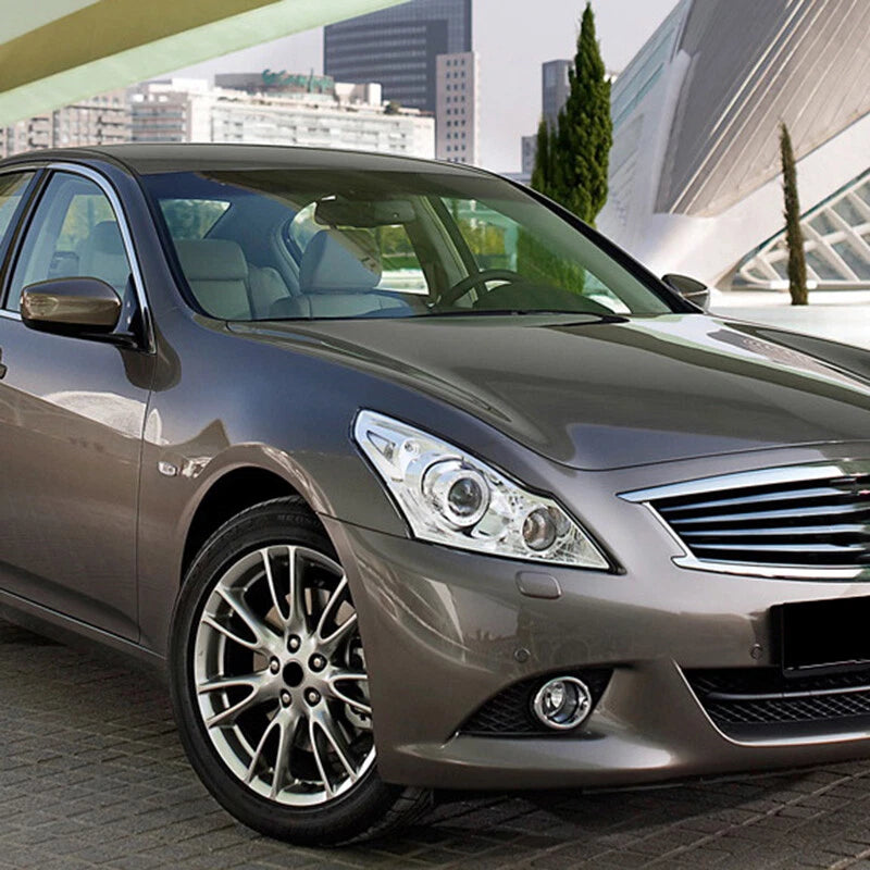 2 x Clear Front Headlight Lens Covers for Infiniti G37 G35 G25 Q40 Sedan (2010-2015)