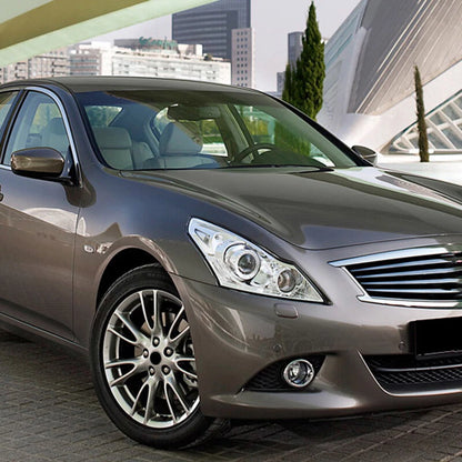 2 x Clear Front Headlight Lens Covers for Infiniti G37 G35 G25 Q40 Sedan (2010-2015)