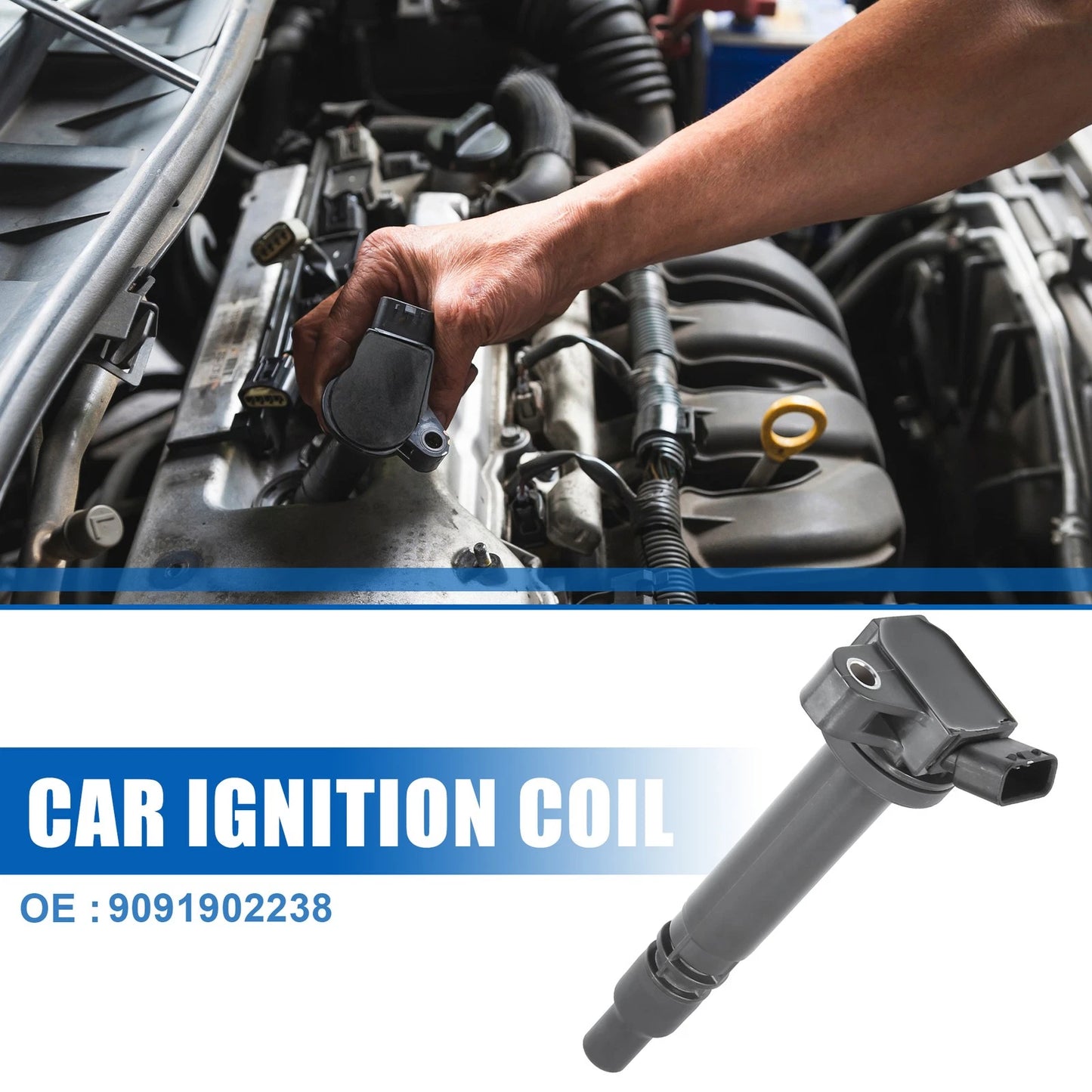 Ignition Coil for Toyota Celica 2000-2005 (2 x Plastic Rubber)