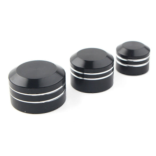 11mm Black CNC Inner Motor Bolt Topper Caps for Harley
