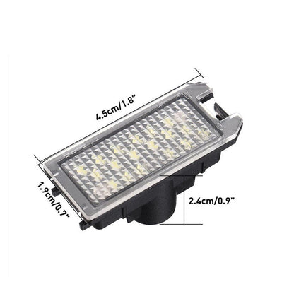 Number Plate Lights for Jeep Grand Cherokee, Compass (2014-2023), Fiat 500 (2013-2019)