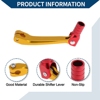 Folding Shifter Lever for Honda CRF150F (2003-2017) Gold Red