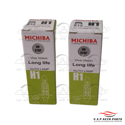 Halogen Head Light P14.5s 12V 55W Michiba 2 x for Car