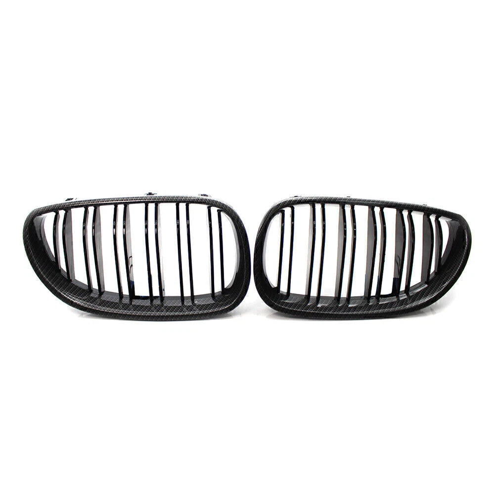 Carbon Fiber Look Front Kidney Grille for BMW E60 E61 5 Series M5 (2004-2010)