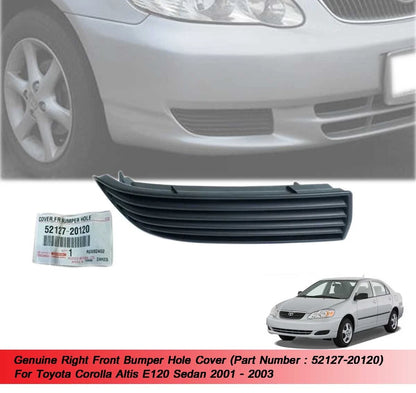 Front Bumper Cover for Toyota Corolla Sedan (2001-2003)